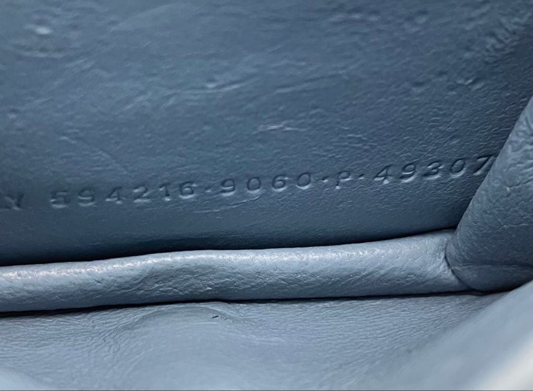 ⭐️ 希少 美品 バレンシアガ デニム コンパクト ウォレット 折り財布 ブルー