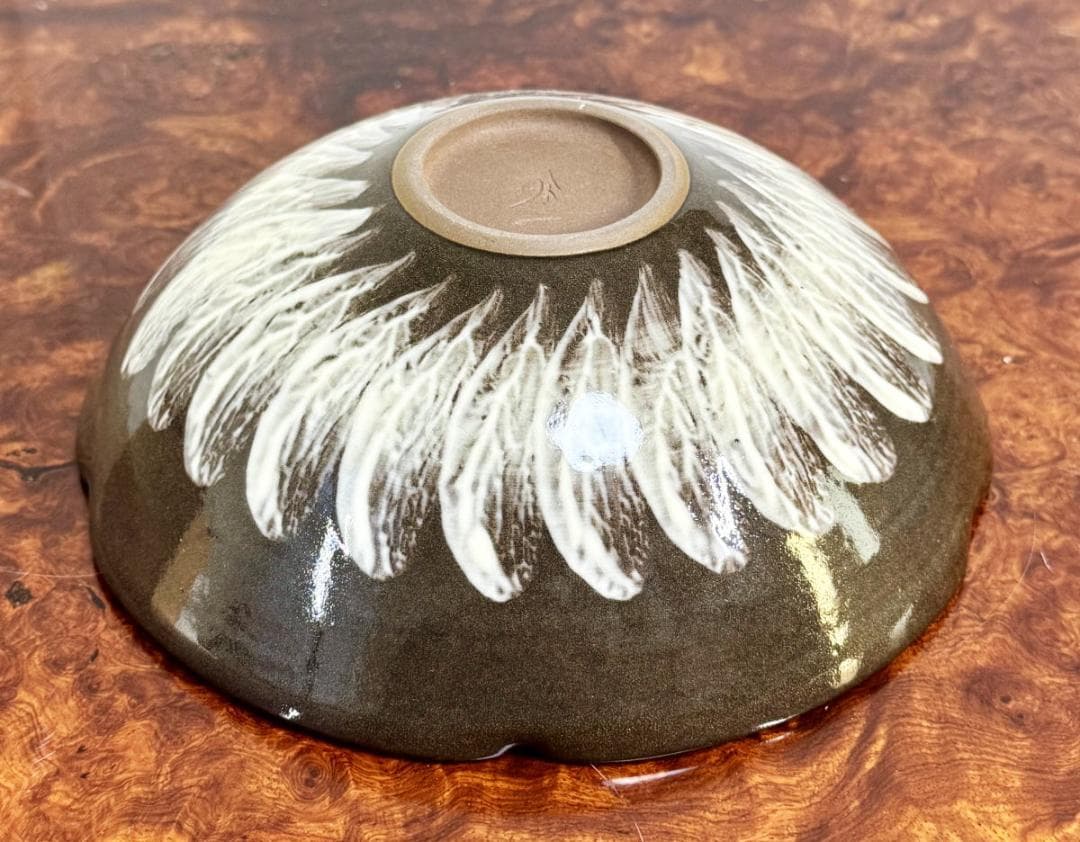 現川焼 十三代 横石臥牛 菓子器 共箱 長崎県無形文化財指定 WWTT418