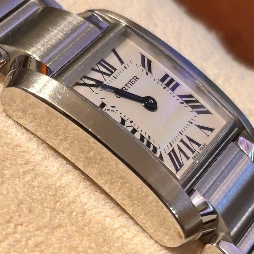 《美品》Cartier タンクフランセーズSM オーバーホール済 2年保証付