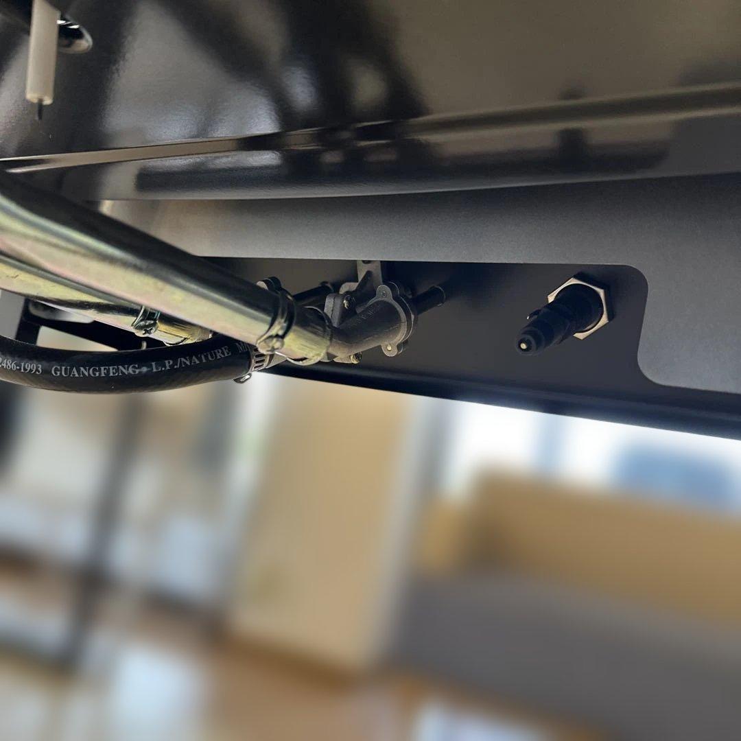 lepaier ガスグリル 2バーナー 温度計付き