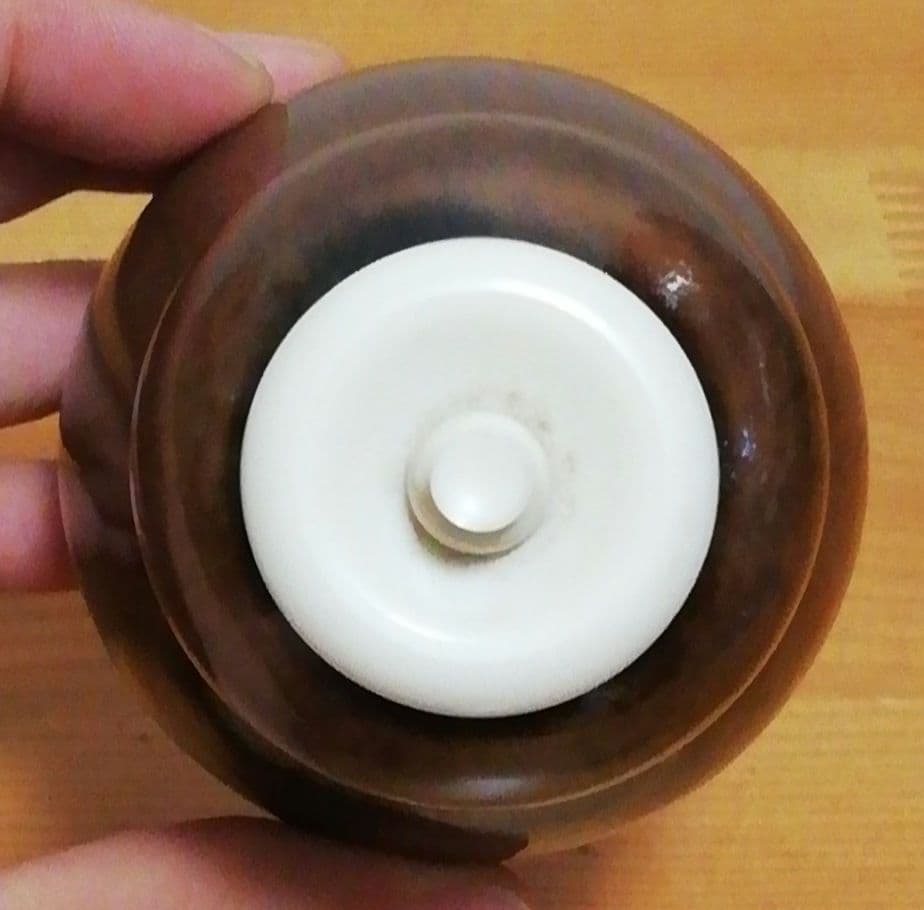 尋牛斎書付　膳所焼　銘『仙人』　瓢　茶入　共箱　茶道具