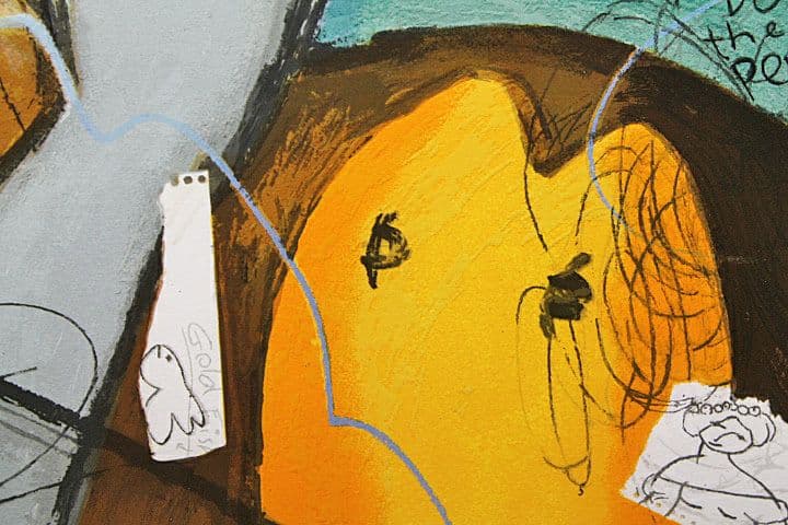 マイケルルー「RUSSIAN SWAN＆GOLD FISH」版画　直筆サイン