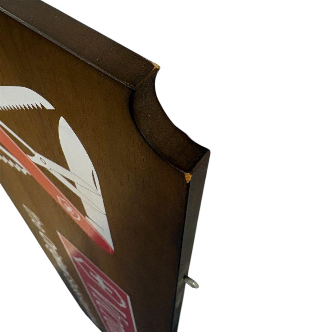 看板 木製Victorinox スイスアーミーナイフ 木製サイン 吊り下げ