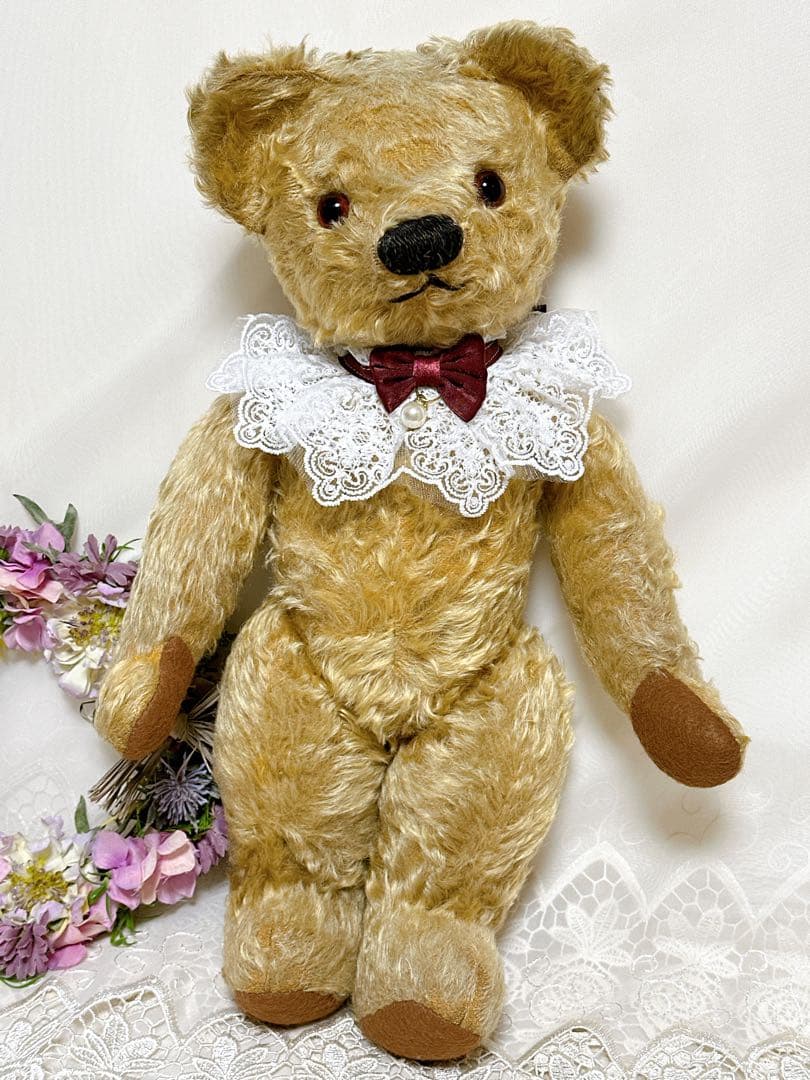 ❤️美形❤️大きめチャドバレーベア　1940's アンティークベア　テディベア