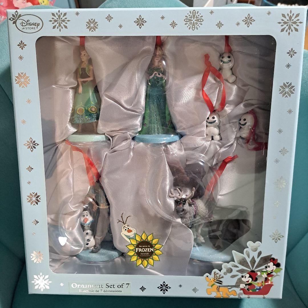ディズニーストア　アナと雪の女王　オーナメント　セット　エルサ　スノーギース