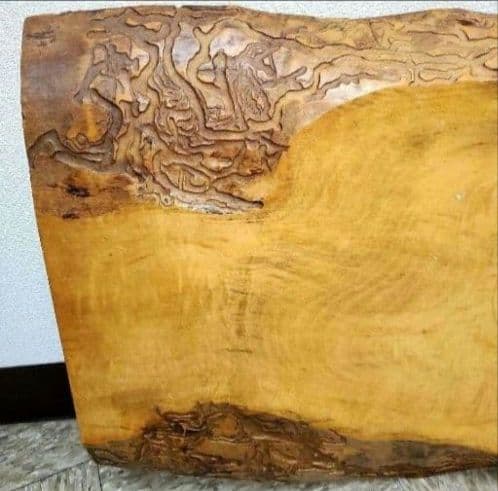 一枚板 天然木 脚付き花台 敷板 香炉台 茶道 華道 煎茶台 飾り台 床の間