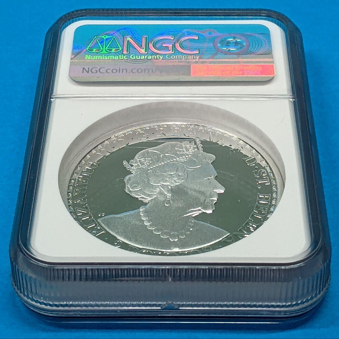 2022 セントヘレナ ウナライオン 2oz プルーフ銀貨 NGC PF70UC