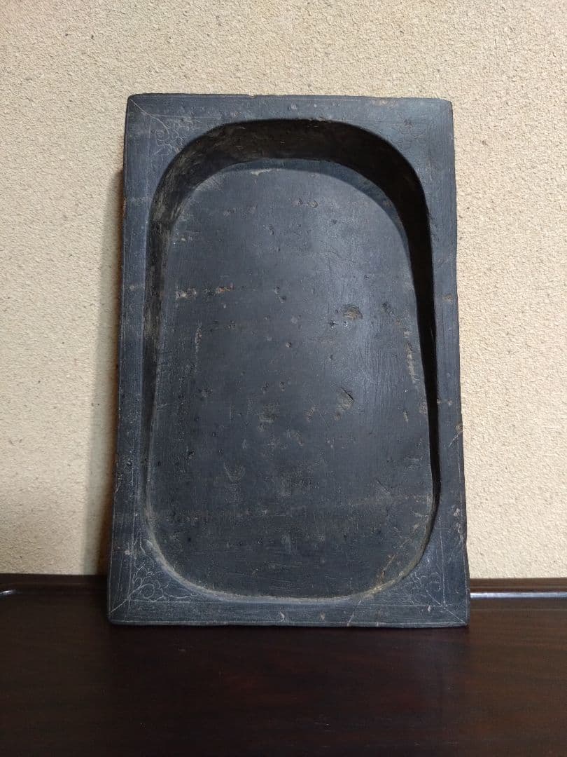 安徽省 歙県産 歙州 箕様硯 文房四宝 端渓水滴 墨床