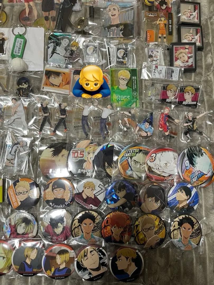 ハイキュー グッズまとめ売り アクスタ 缶バッジ キーホルダー 冊子 50点以上