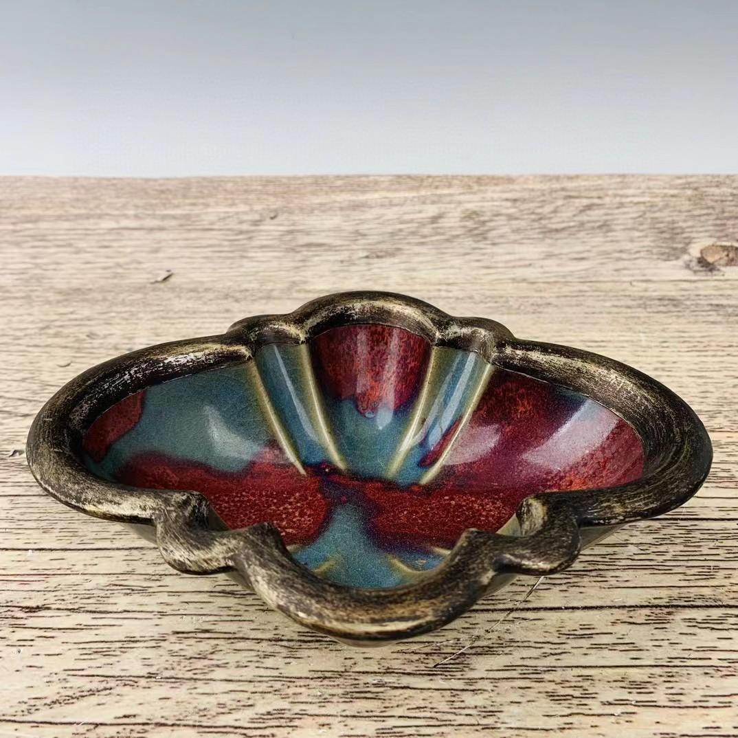 中国古美術・旧蔵の磁器・宋钧窯曜変包銀口筆洗・置物・曜変天目・茶碗・文房具・賞物