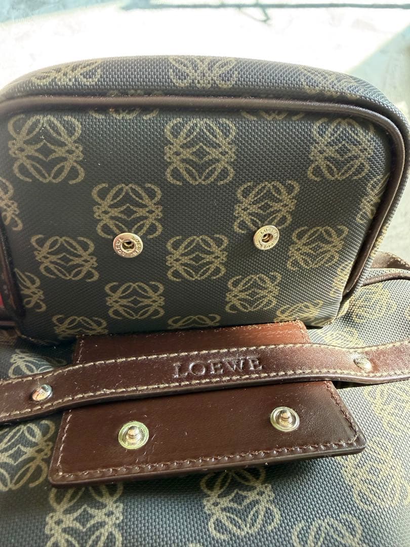 LOEWE ロエベ ヴィンテージ アナグラム キャンバス ショルダーバッグ