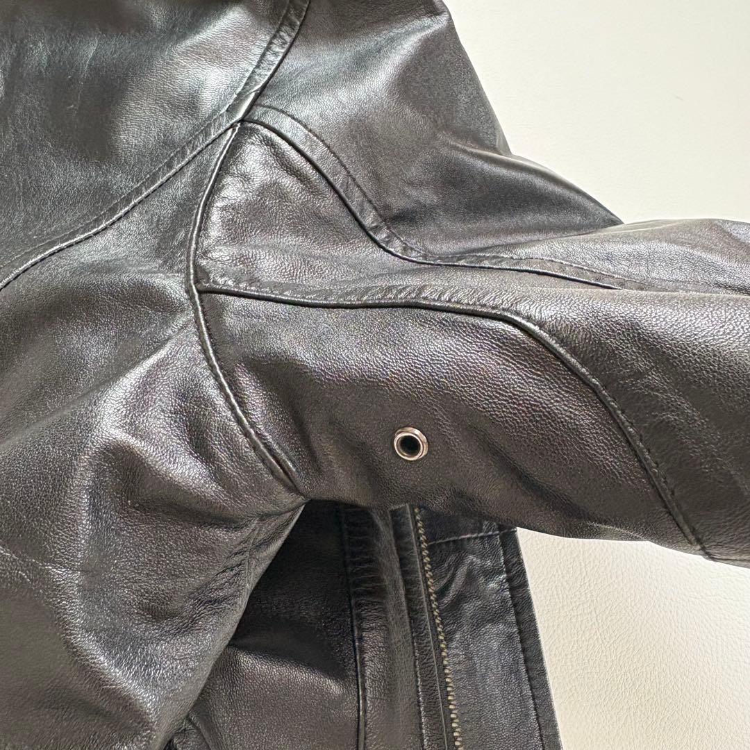 【極美品】BALMAIN PARIS ラムレザー ジャケット M ブラック