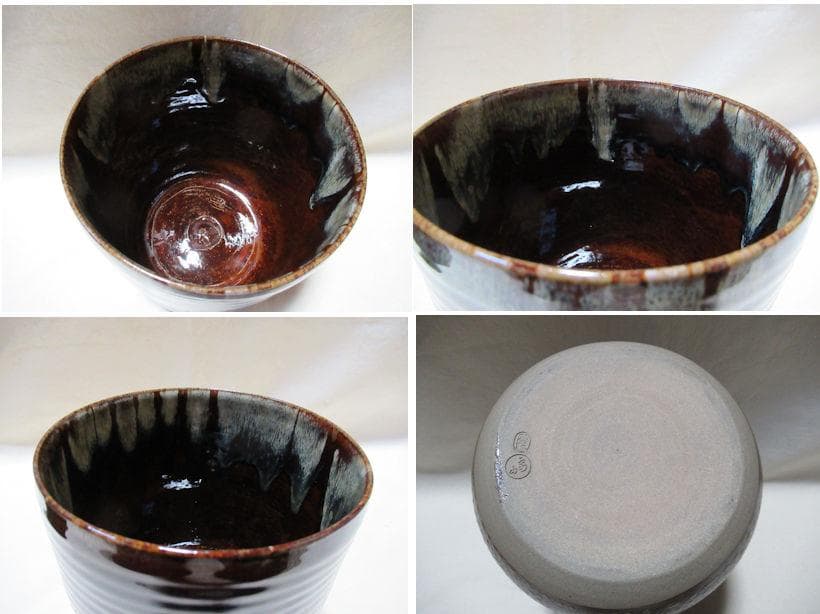 小石原高取焼　鬼丸雪山作　水指　塗蓋表朔製　共箱