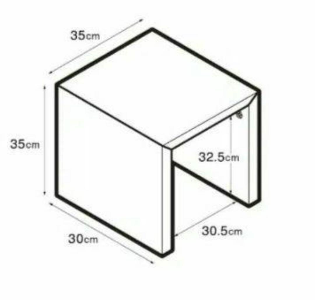 ⭐️未使用⭐️無印良品 コの字の家具 オーク材 サイドテーブル 幅35cm ×2個