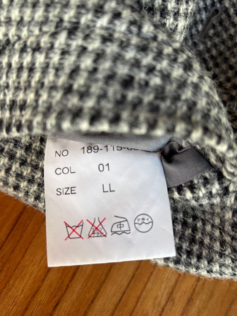 Harris Tweed wool100%チェック柄 スーツベスト