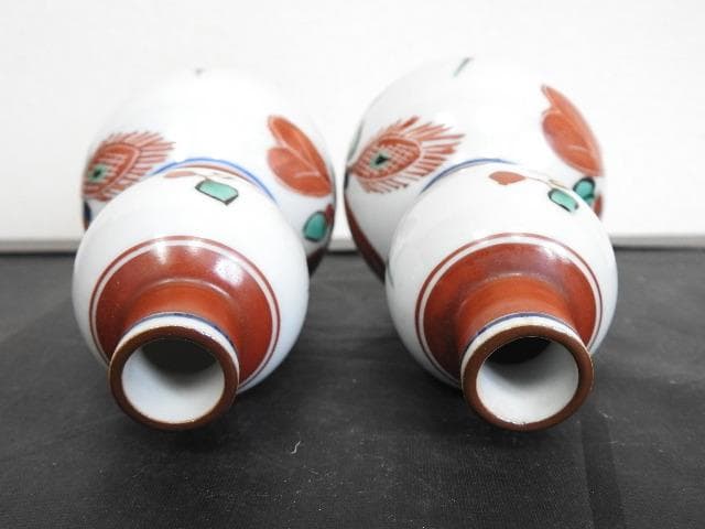 北出塔次郎　色絵酒瓶　共箱　M1508