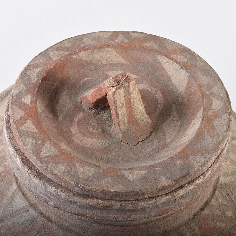 タイ古陶磁　バンチェン土器　アンダーソン土器　彩文土器　蓋壷　C　R8636B
