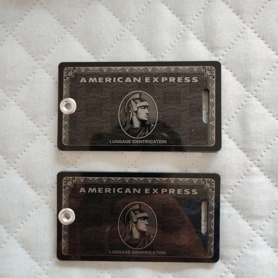 センチュリオン　ブラックカード　バゲッジタグ　アメックス　アメリカンエキスプレス