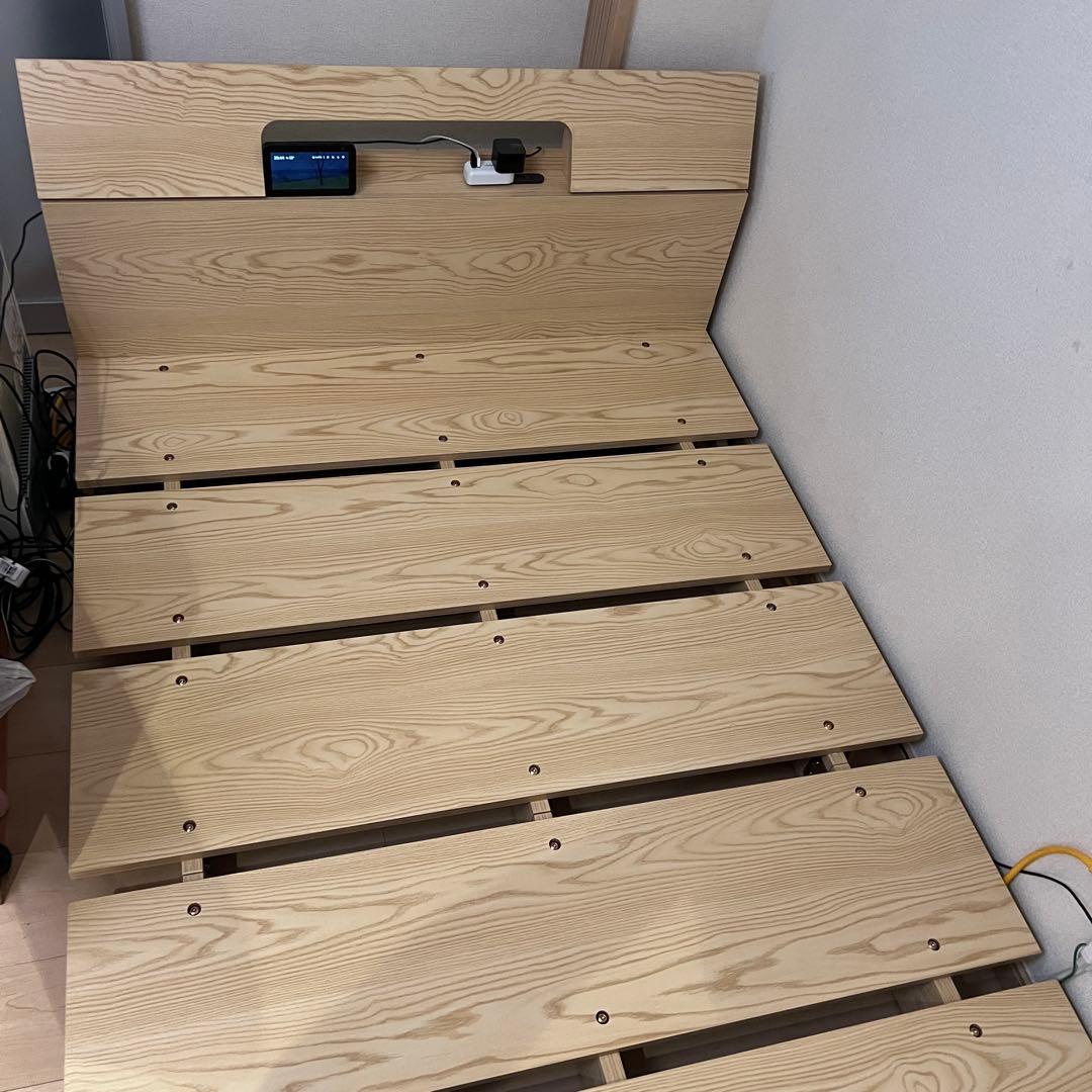 【二重あごちゃん】ベッドフレーム　シングル　セミダブル