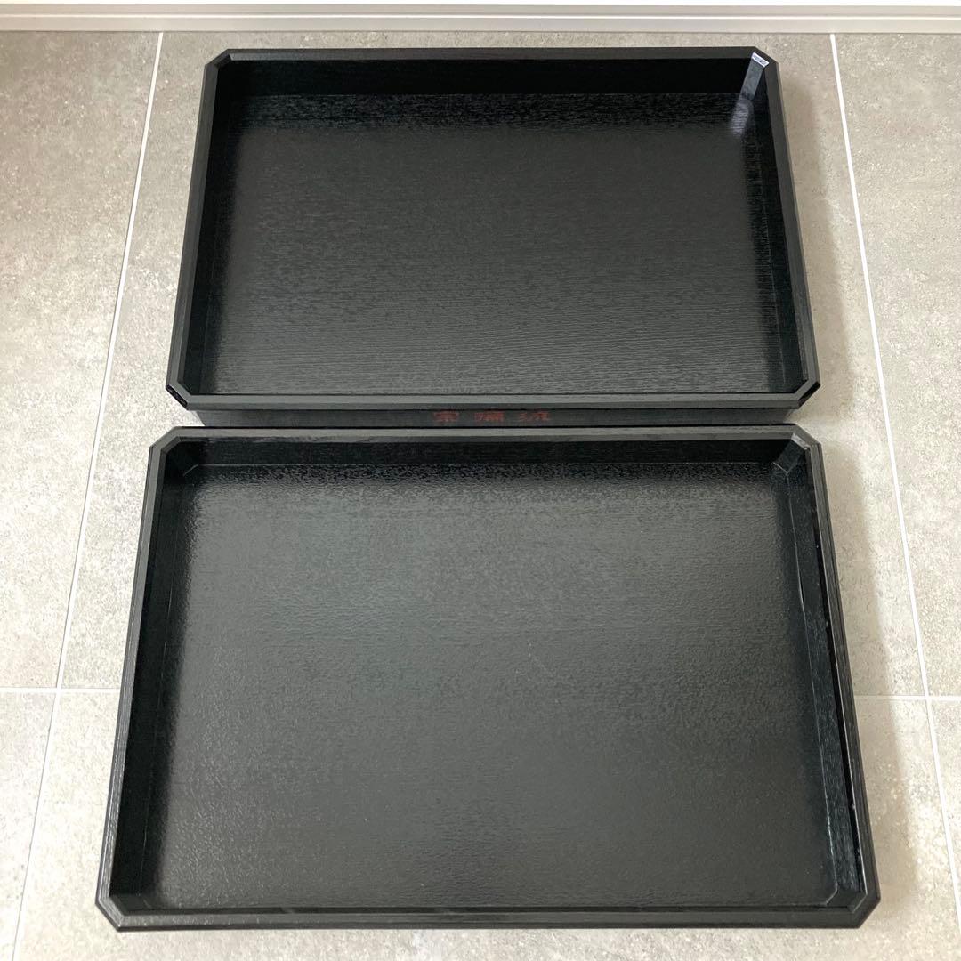 茶道具 宗徧流 漆器 お盆 2セット