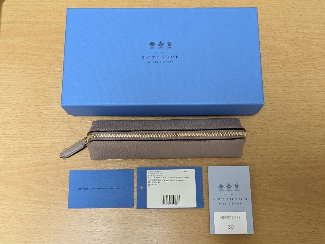 【中古】スマイソン SMYTHSON ペンケース トープ