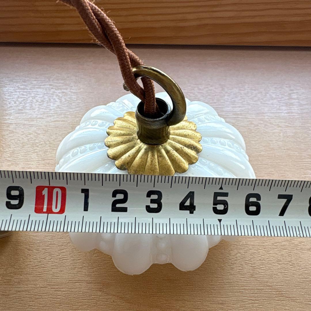 ご確認用　フランス アンティーク オパリンミルクガラス　ランプシェード