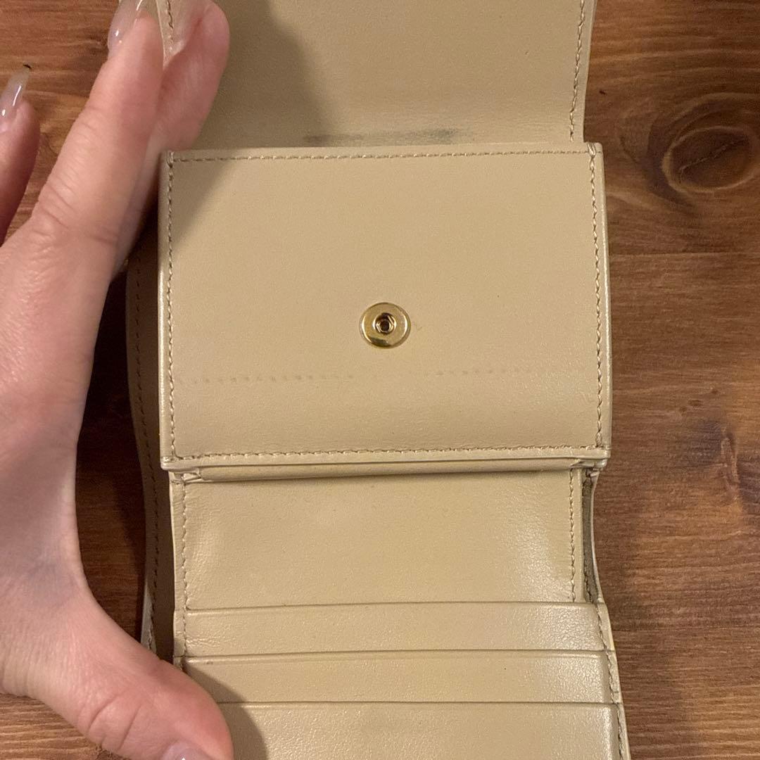 CELINEセリーヌ ベージュ 二つ折り財布