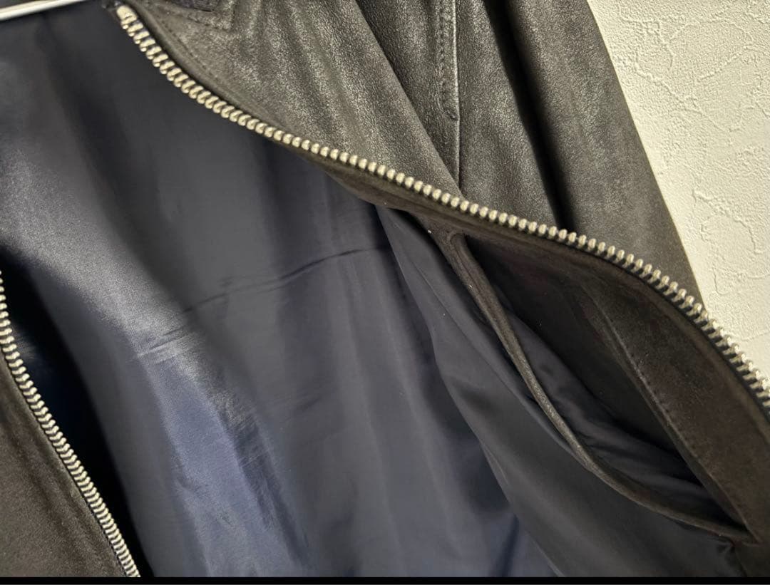 KATHARINE HAMNETT ブルゾン ゴートスキン スエード×レザー