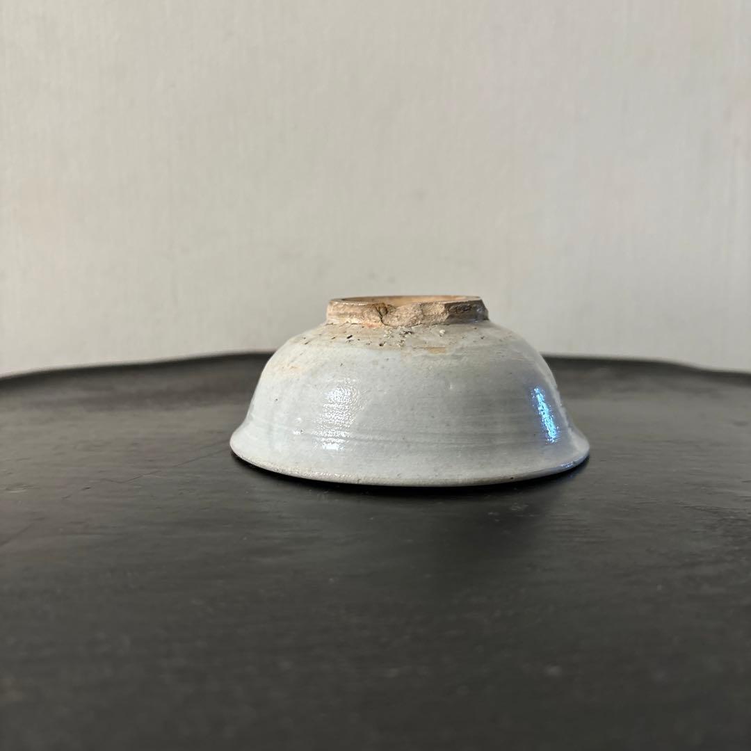 李朝盃　堅手　小鉢　白磁　酒器　小服茶碗　韓国アンティーク　古道具　民芸　古陶磁