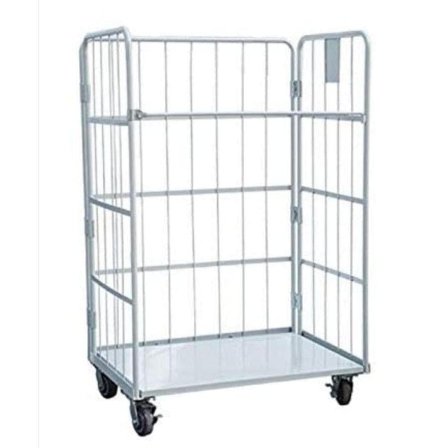 かご台車 縦型 ワイドタイプ W1100×D800×H1700mm 物流2431