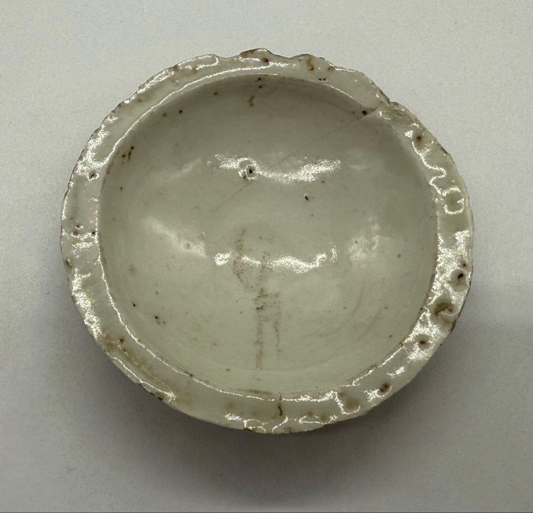 江戸時代　白磁紅皿　アンティーク　送料込み251031