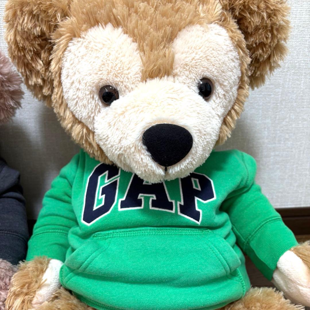 特大ダッフィー❤︎シェリーメイ／GAP フード付き 2体セット
