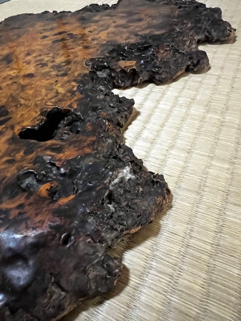 時代古木 花梨 瘤 花台 香台 盆栽台 平台 62㎝