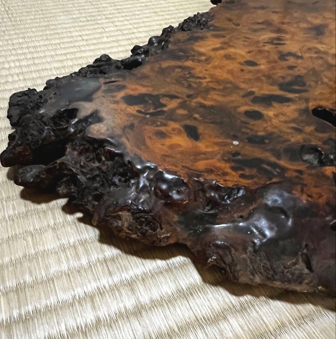 時代古木 花梨 瘤 花台 香台 盆栽台 平台 62㎝