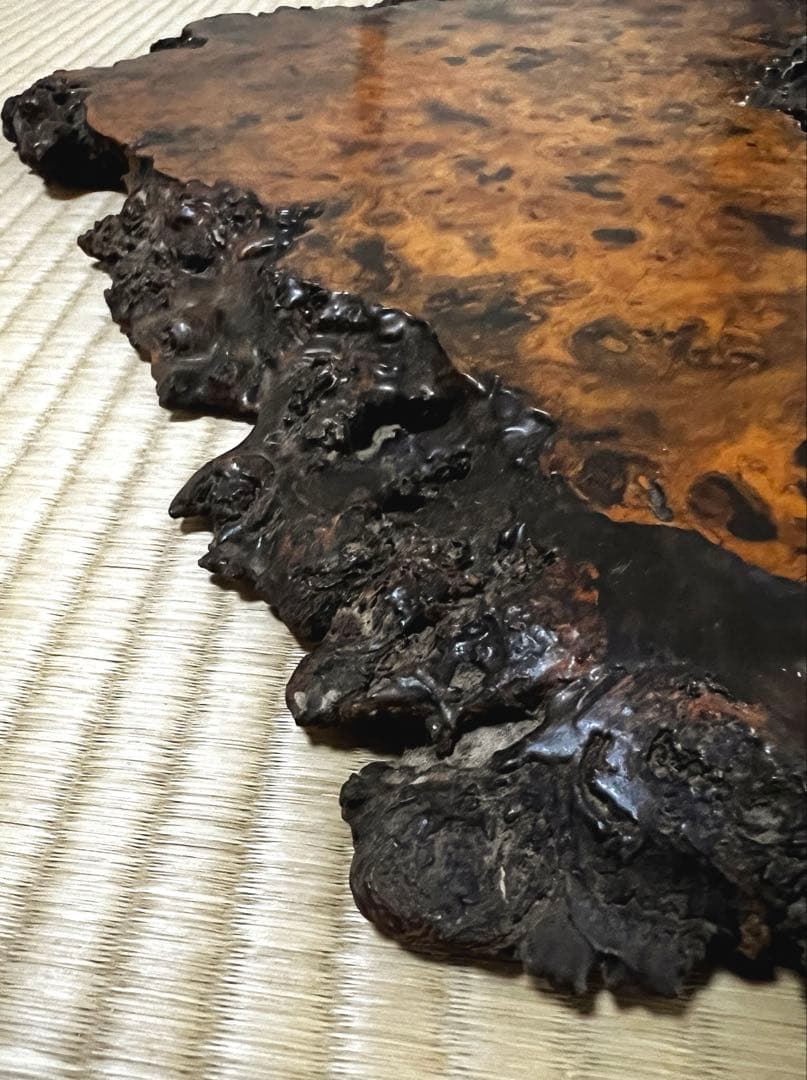 時代古木 花梨 瘤 花台 香台 盆栽台 平台 62㎝