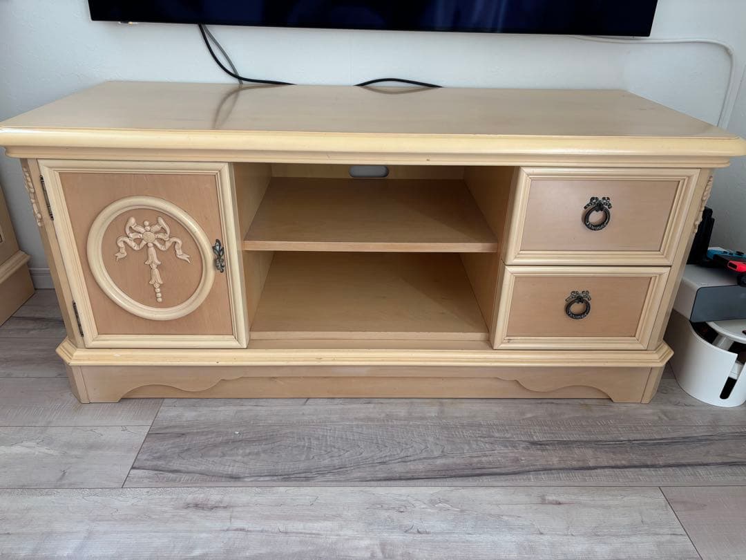 リンホーリン♡リボン♡テレビボード 美品 レア 大塚家具 収納 テレビ台