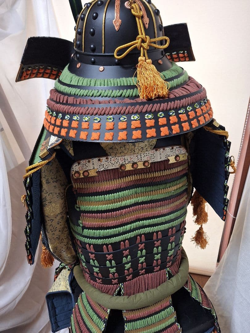 等身大甲冑、鎧兜、着用鎧兜