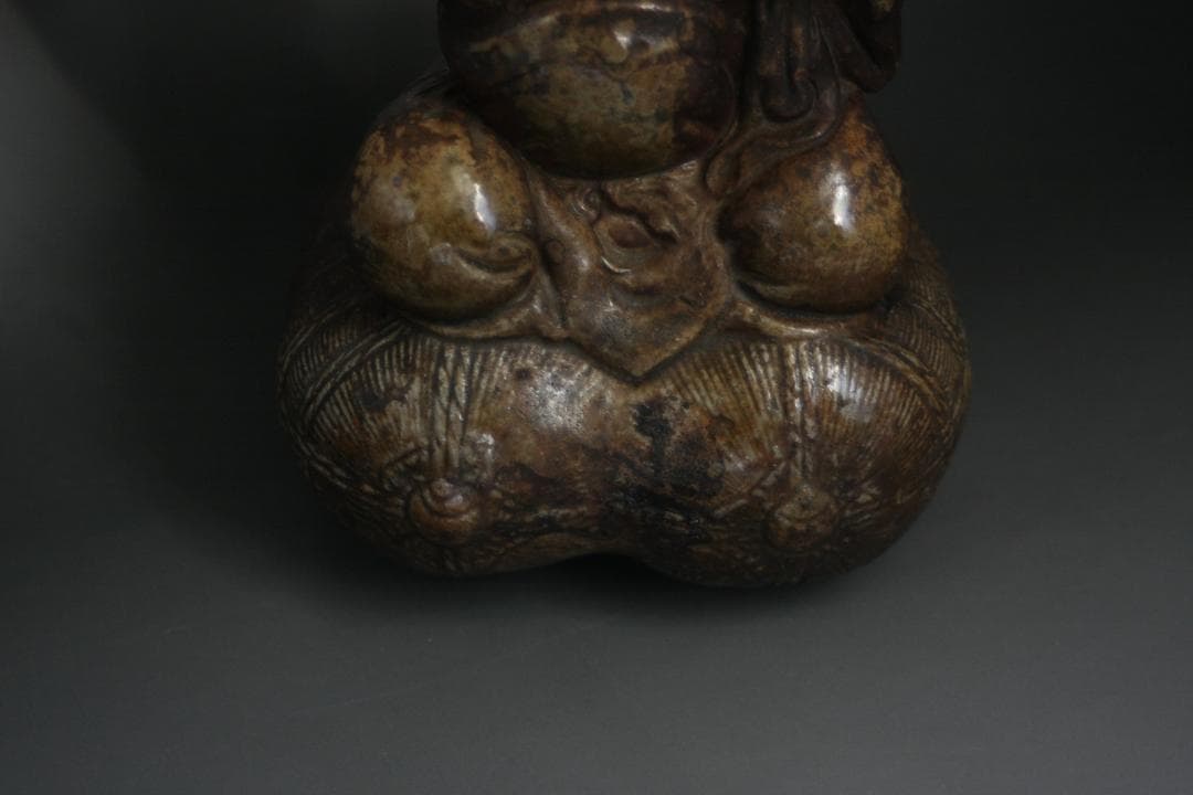 在銘　友弘作　大黒天　古備前焼