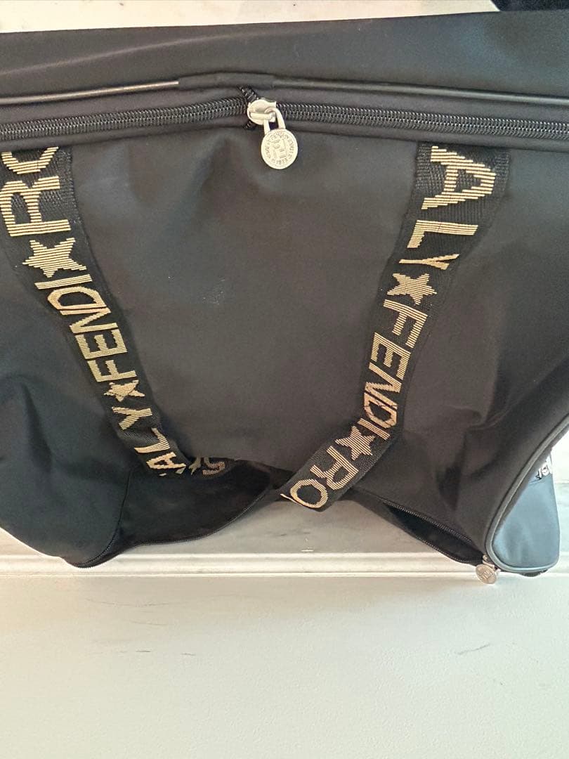 FENDI ￼キャリーケース黒ボストンバッグツーウェイ