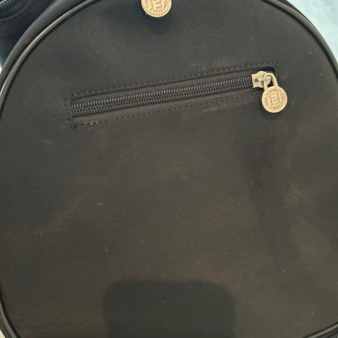 FENDI ￼キャリーケース黒ボストンバッグツーウェイ