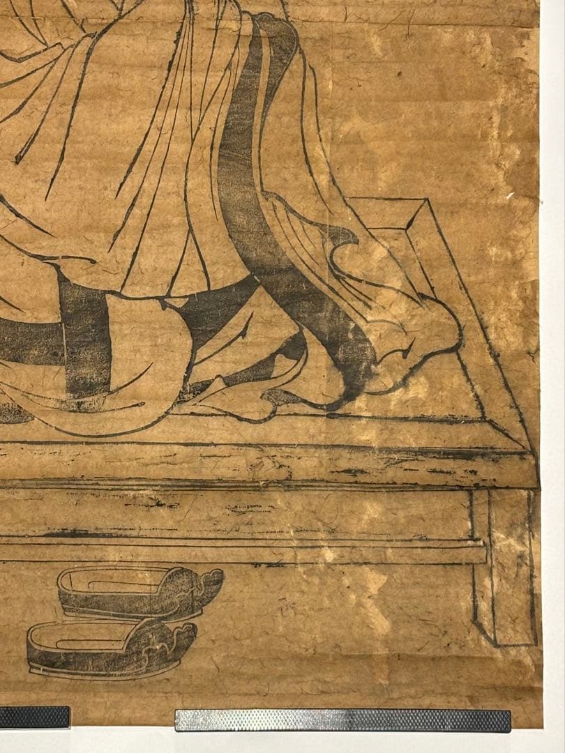 「真言八祖 一行阿闍梨 大型木版画」1枚|中国唐代 真言宗 一行禅師 大日経疏