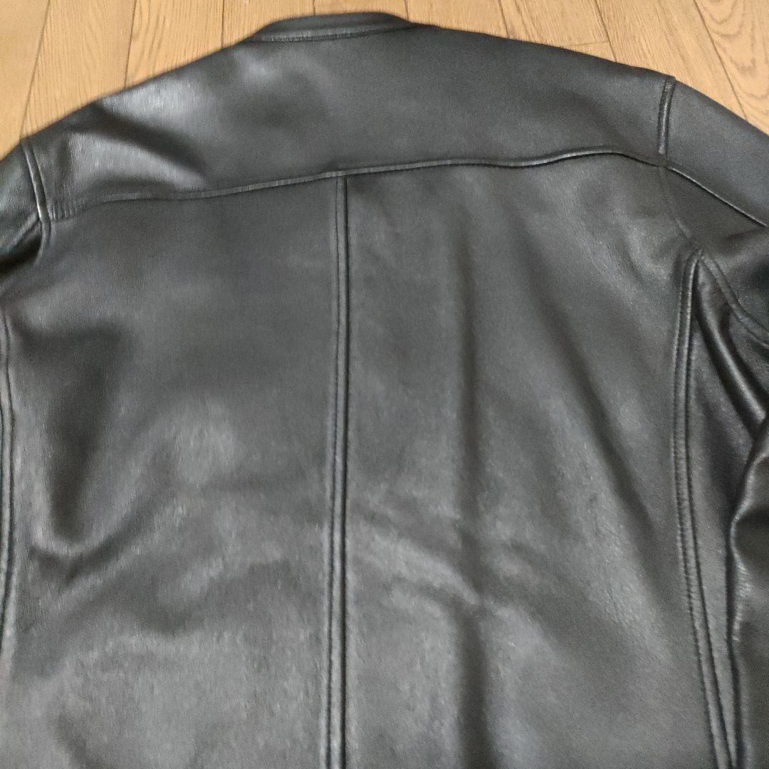 黒レザーシングルライダースジャケット　ユナイテッドアローズ、ラム革