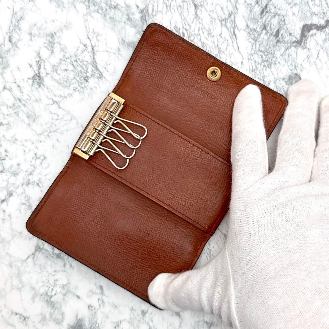 ヴィトン モノグラム ４連 キーケース ミュルティクレ４ ブラウン ビトン