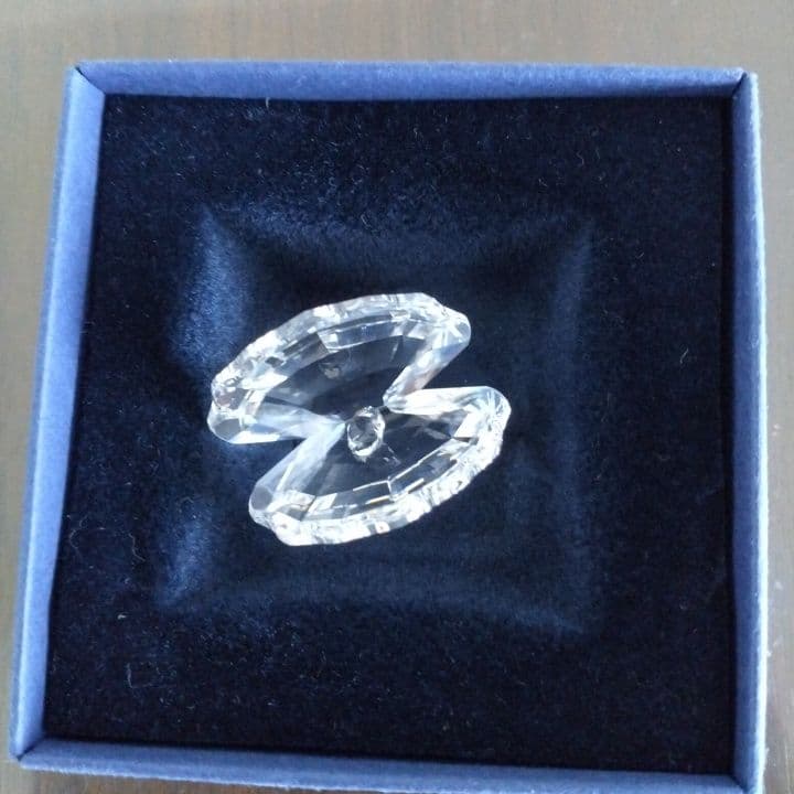 Swarovski クリスタル オープンシェル⭐︎お買い上証明書付き