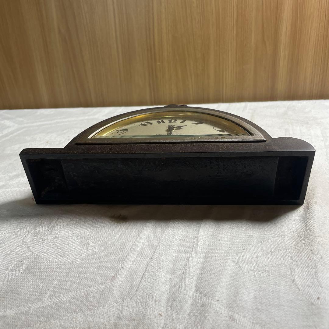 【ジャンク・不動品】精工舎 TRADE MARK 8 DAY 置時計 アールデコ