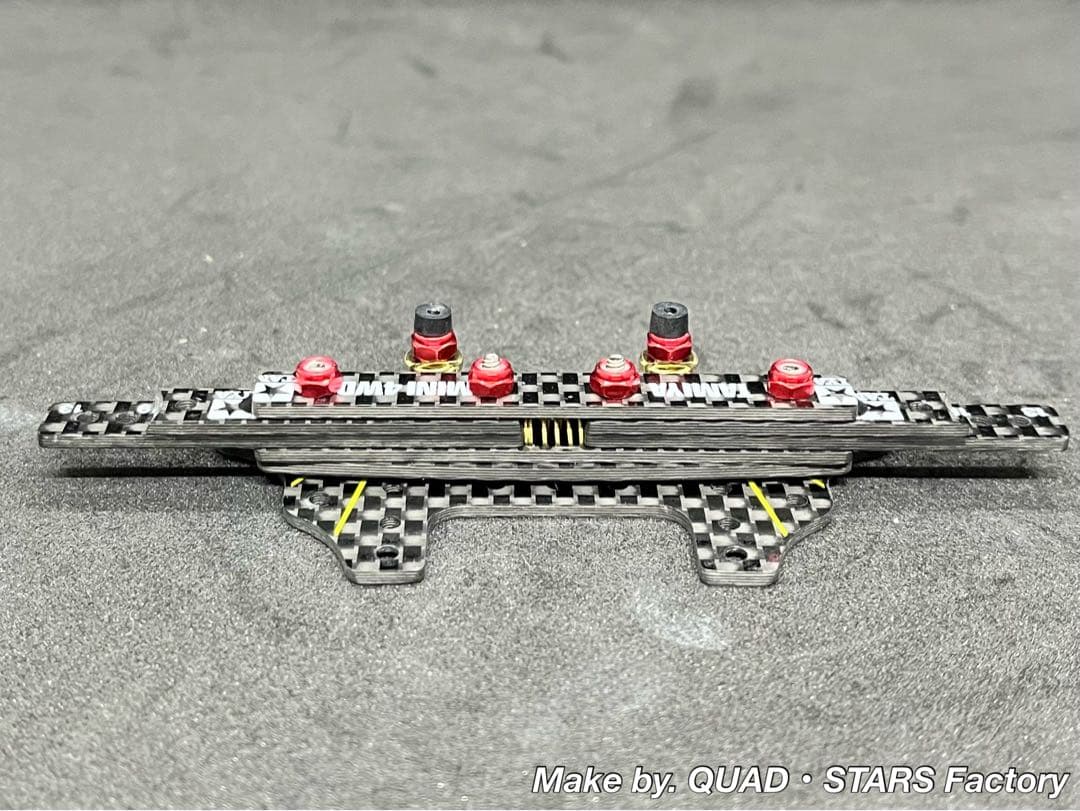 【ミニ四駆・MS用】2軸ATスライドダンパー　2023カーボン【左右独立稼働】