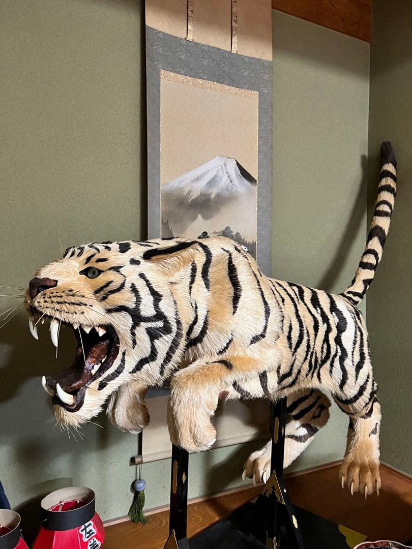 手作りの虎　飾り物
