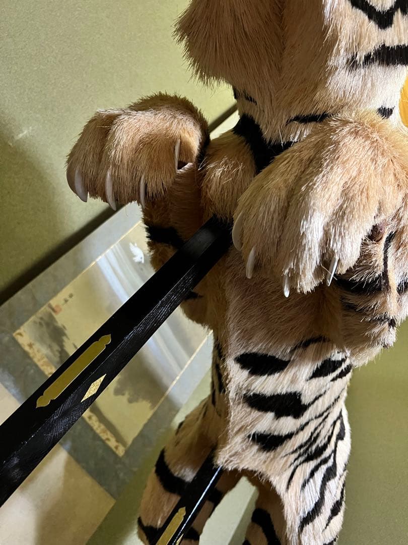 手作りの虎　飾り物