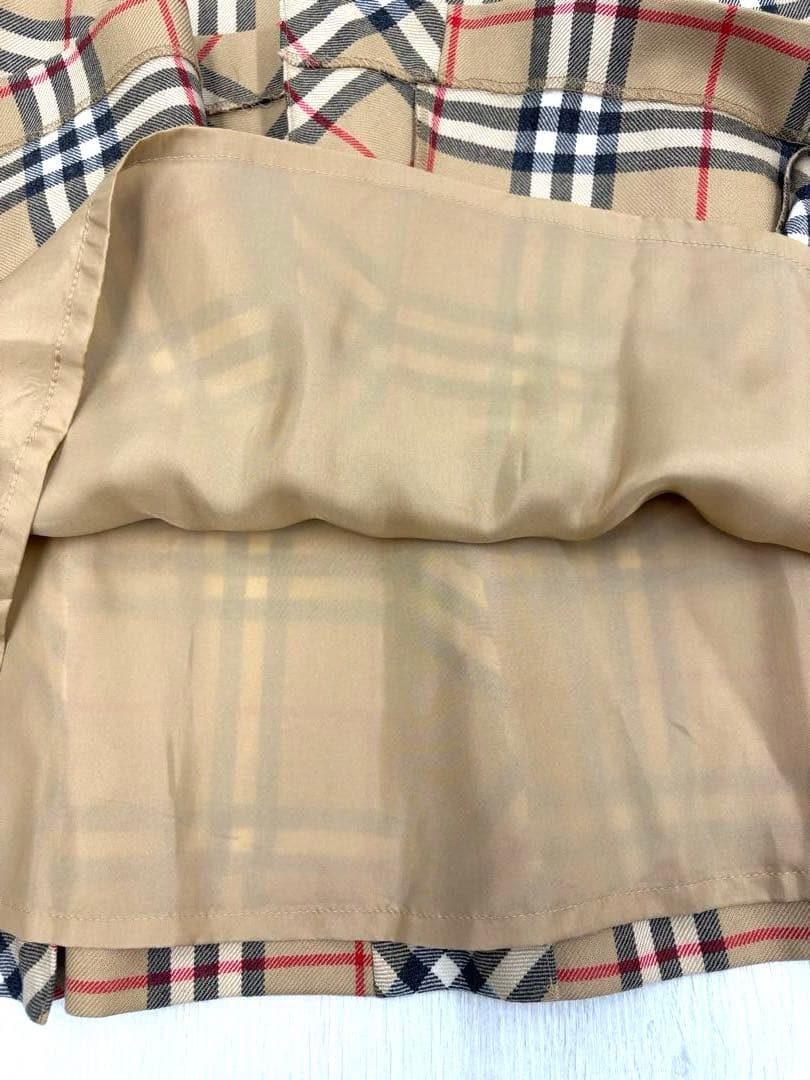 美品✨️王道✨️バーバリーロンドン プリーツスカート ノバチェック ウール M