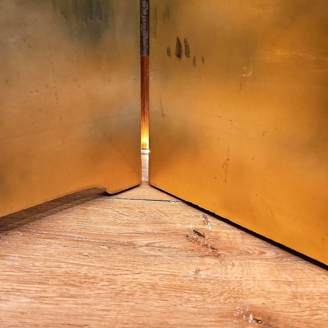 金箔 漆塗り ヴィンテージ屏風 衝立 パーテーション 縁起物 風水 金運アップ